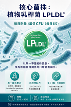 萊德寶 Lactobact LDL-CONTROL 心血管保養益生菌膠囊 30/90 粒 Lactobact 萊德寶