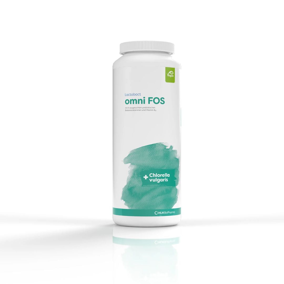Lactobact Chlorella B12 Probiotics Omni FOS - Supports Gut-Brain Axis, Balances Nervous System